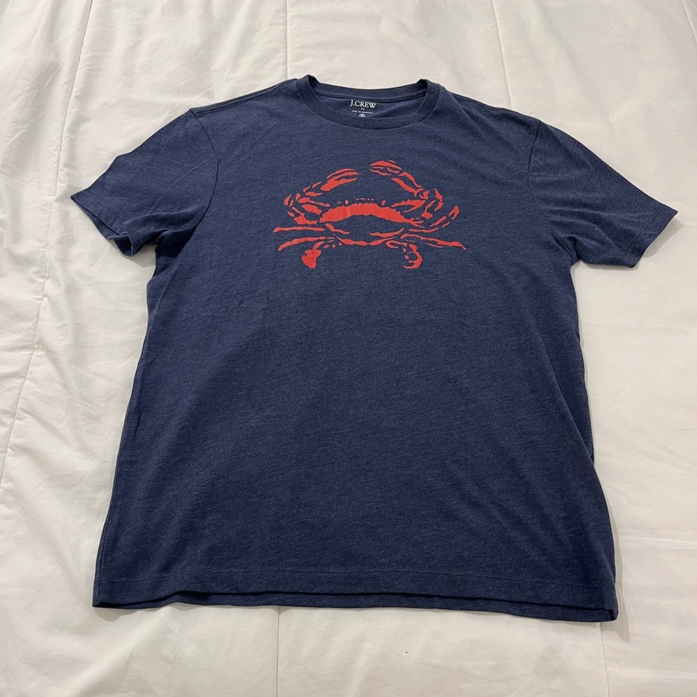 Men’s J. Crew Blue Crew Neck Tee